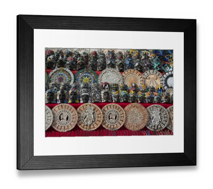 Framed Print : Handicrafts for sale, Chichen Itza Framed Print : Handicrafts for sale, Chichen Itza
