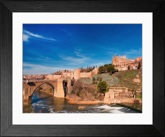 Framed Print : Toledo, St MartinA┼¢s Bridge - Puente de San Martin