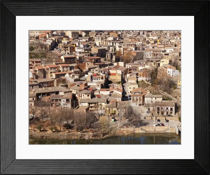 Framed Print : Toledo, River Tagus and landscape Framed Print : Toledo, River Tagus and landscape