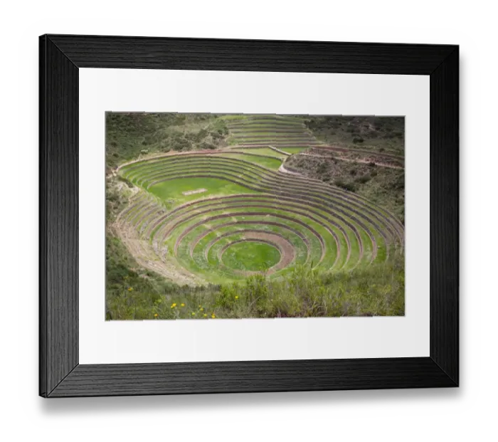Framed Print : Archaeological ruins of Maras, UrubambaAśs province Framed Print : Archaeological ruins of Maras, UrubambaAśs province