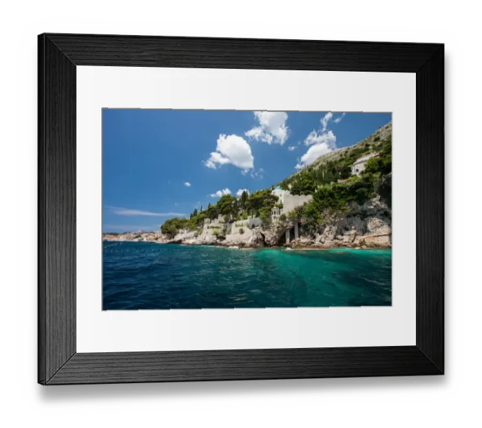 Framed Print : Dubrovnik Coastline