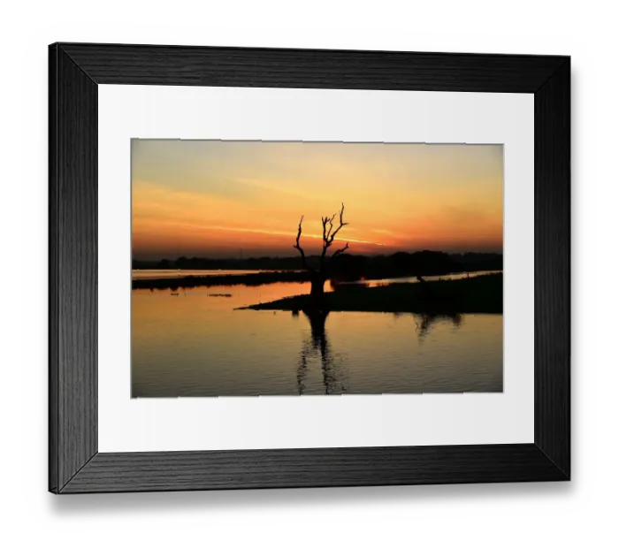 Framed Print : Myanmar landscape with reflection sky sunset Framed Print : Myanmar landscape with reflection sky sunset