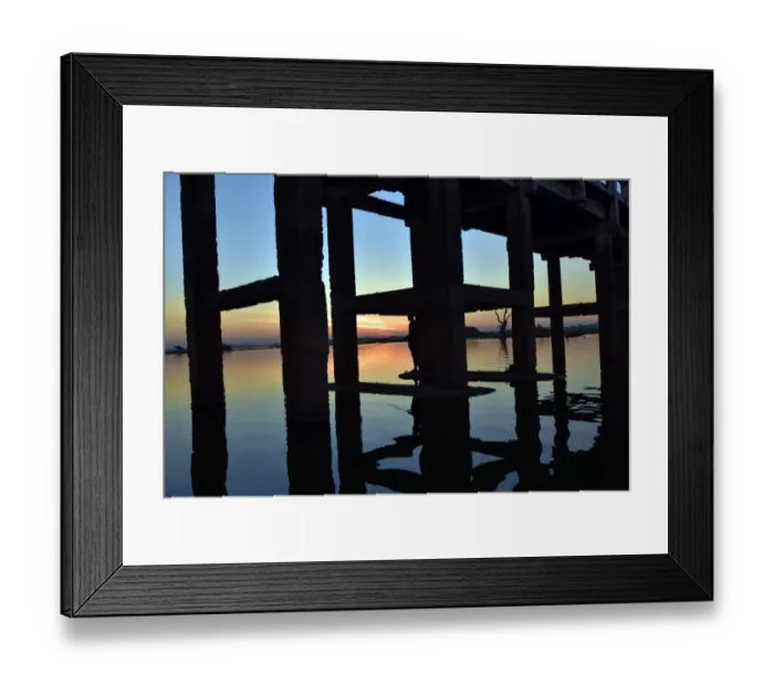 Framed Print : Reflection with dramatic sky sunset Asia Framed Print : Reflection with dramatic sky sunset Asia