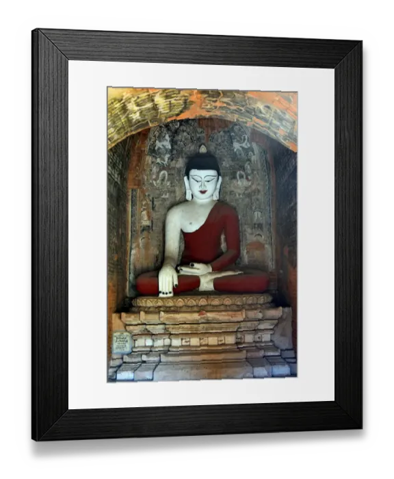 Framed Print : Buddha at Bagan Buddhist Temple Unesco Myanmar Framed Print : Buddha at Bagan Buddhist Temple Unesco Myanmar