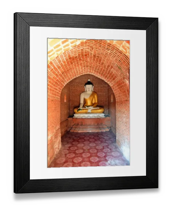 Framed Print : Buddha at Bagan Buddhist Temple Unesco Myanmar Framed Print : Buddha at Bagan Buddhist Temple Unesco Myanmar