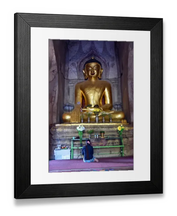 Framed Print : Buddha at Bagan Buddhist Temple Unesco Myanmar Framed Print : Buddha at Bagan Buddhist Temple Unesco Myanmar