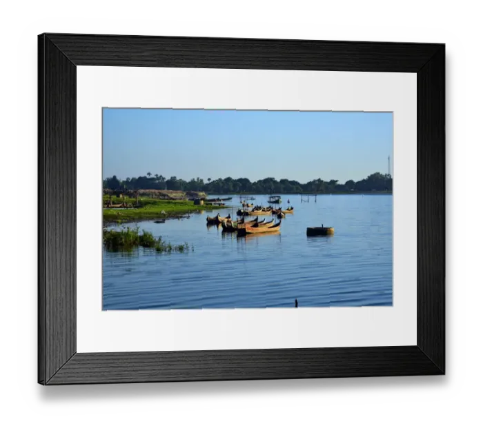 Framed Print : Taungthamanu lake at Myanmar Framed Print : Taungthamanu lake at Myanmar