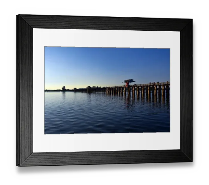 Framed Print : u bein bridge landscape Myanmar Framed Print : u bein bridge landscape Myanmar