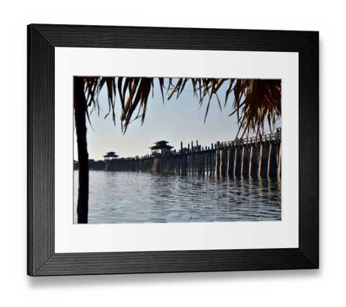 Framed Print : u bein bridge bridge Myanmar Framed Print : u bein bridge bridge Myanmar