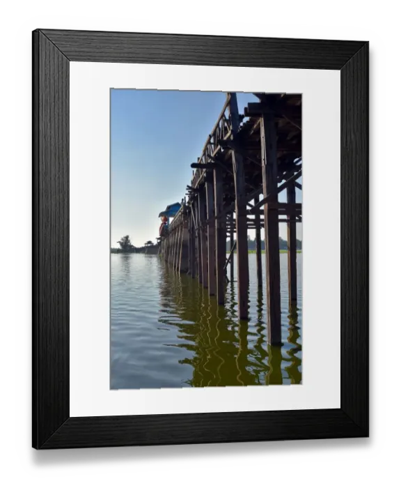 Framed Print : u bein bridge landscape Myanmar Framed Print : u bein bridge landscape Myanmar