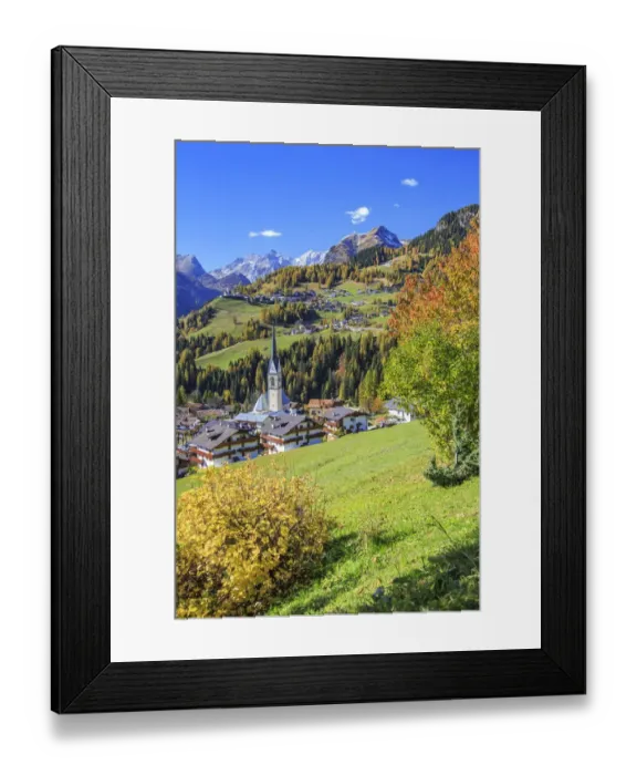 Framed Print : Autumn colors Selva di Cadore Italy Framed Print : Autumn colors Selva di Cadore Italy