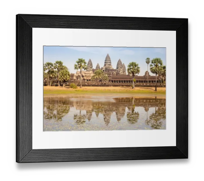 Framed Print : The Angkor Wat and Reflection Framed Print : The Angkor Wat and Reflection