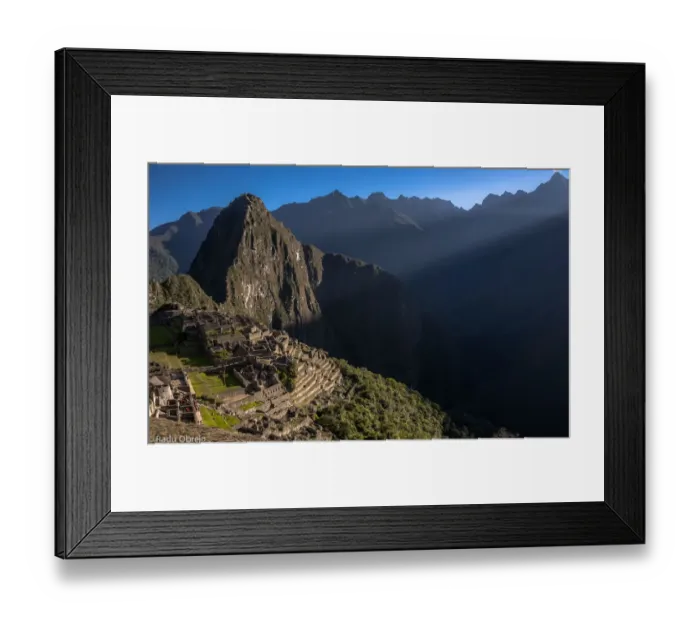 Framed Print : Sun Rise over Machu Picchu Framed Print : Sun Rise over Machu Picchu