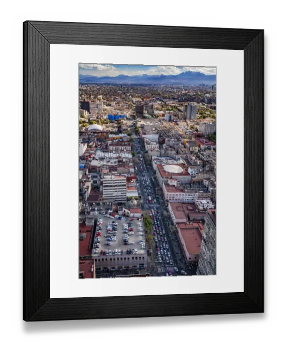 Framed Print : Mexico City Aerial view Framed Print : Mexico City Aerial view
