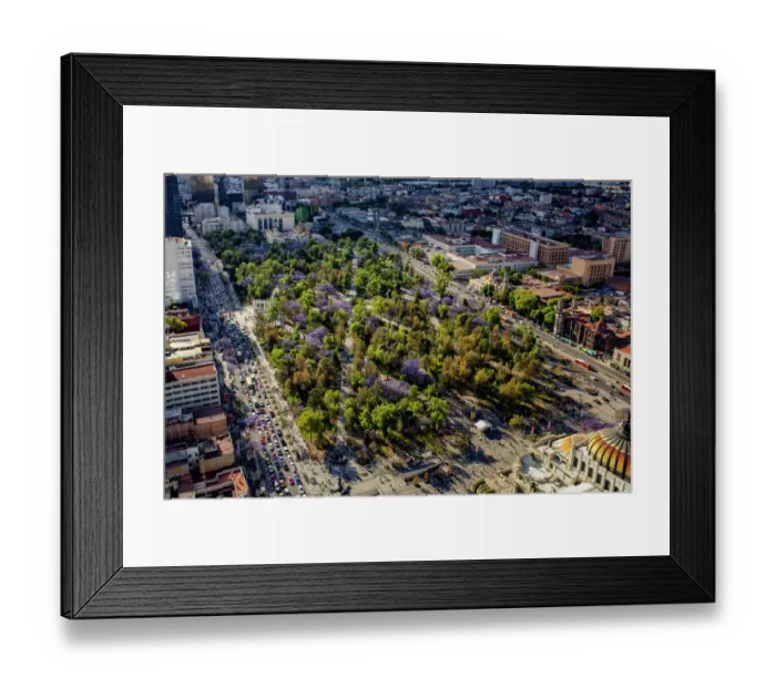 Framed Print : Mexico City Aerial view Framed Print : Mexico City Aerial view