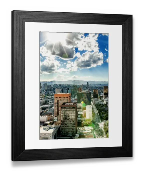 Framed Print : Mexico City Aerial view Framed Print : Mexico City Aerial view