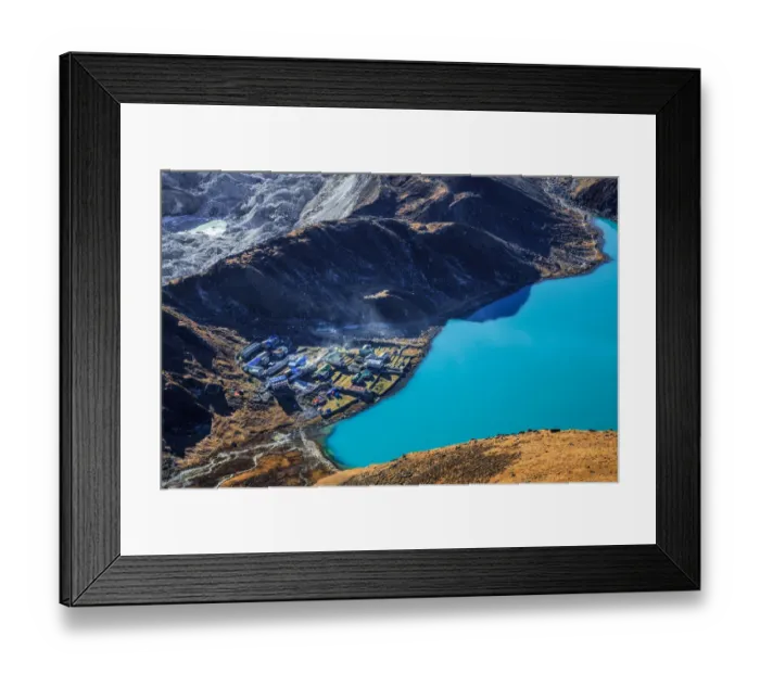 Framed Print : Gokyo Village, Sagarmatha National Park, Nepal