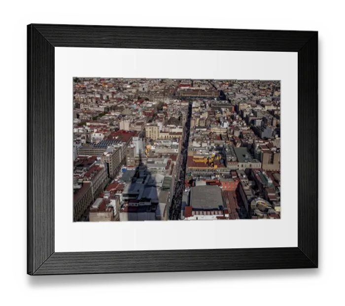 Framed Print : Mexico City Aerial view Framed Print : Mexico City Aerial view