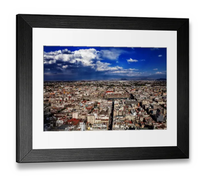 Framed Print : Mexico City Aerial view Framed Print : Mexico City Aerial view