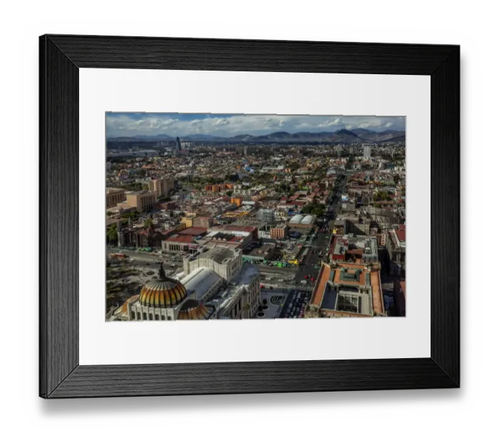 Framed Print : Mexico City Aerial view Framed Print : Mexico City Aerial view
