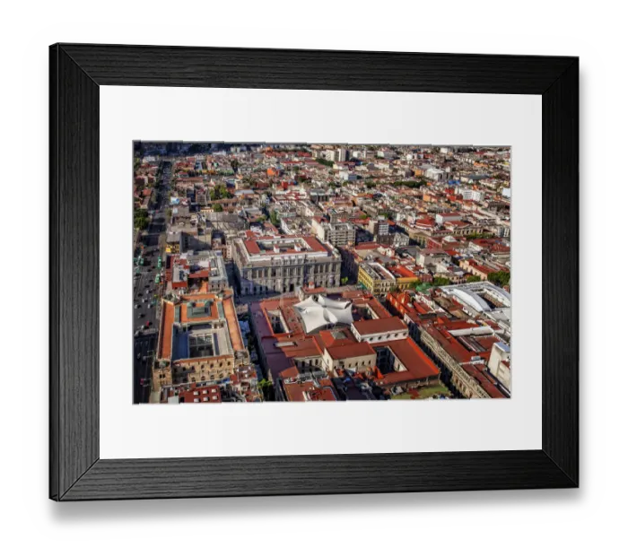 Framed Print : Mexico City Aerial view Framed Print : Mexico City Aerial view