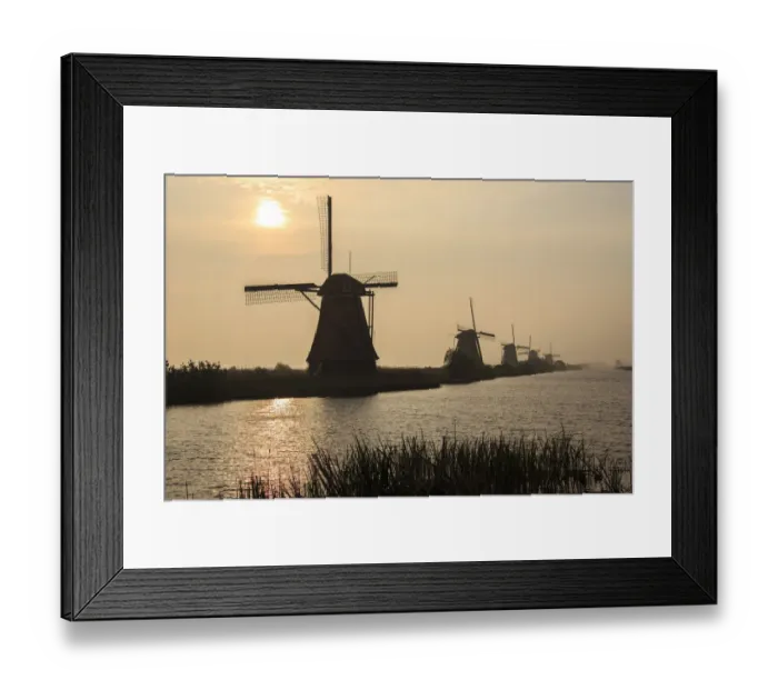 Framed Print : Windmills Kinderdijk Holland Framed Print : Windmills Kinderdijk Holland