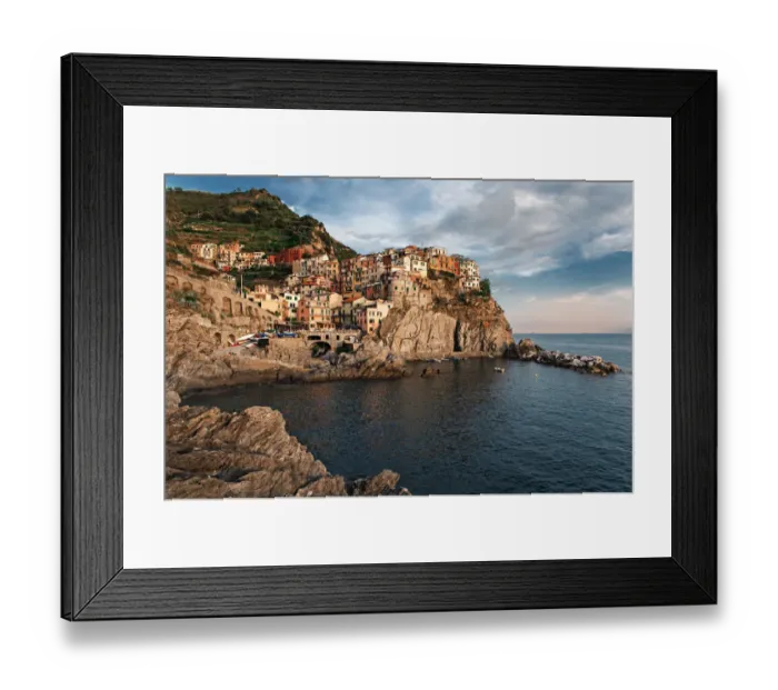 Framed Print : Sunset at Manarolas rocks Framed Print : Sunset at Manarolas rocks