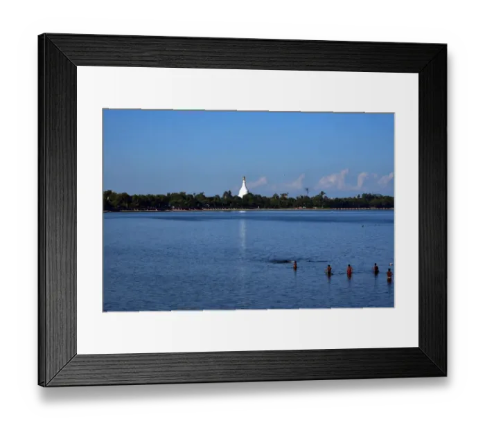 Framed Print : Ayeyarwady river Myanmar