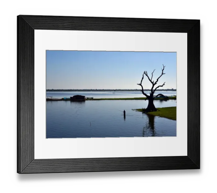 Framed Print : Amarapura landscape Myanmar Framed Print : Amarapura landscape Myanmar