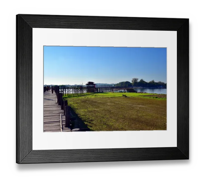Framed Print : U Bein Bridge bridge Myanmar Framed Print : U Bein Bridge bridge Myanmar