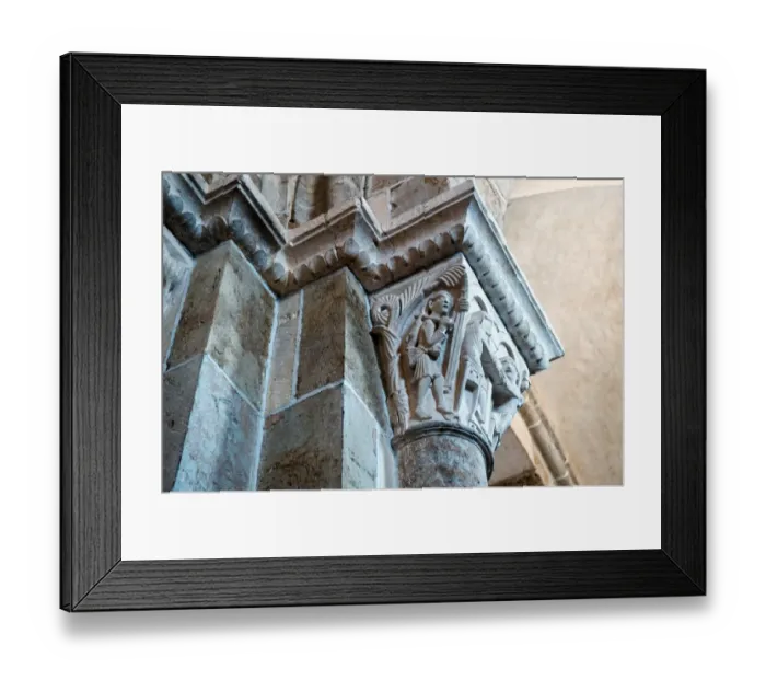 Framed Print : Details of VA zelay Abbey at old town of VA zelay at Yonne department in France Framed Print : Details of VA zelay Abbey at old town of VA zelay at Yonne department in France