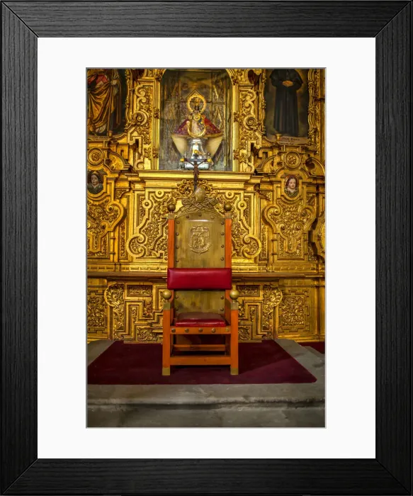 Framed Print : Pope Chair in Metropolitan Cathedral in Mexico City Framed Print : Pope Chair in Metropolitan Cathedral in Mexico City