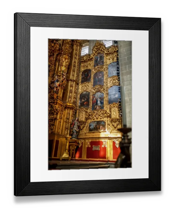 Framed Print : Metropolitan Cathedral in Mexico City Altars Framed Print : Metropolitan Cathedral in Mexico City Altars