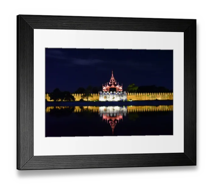 Framed Print : Mandalay by night Framed Print : Mandalay by night