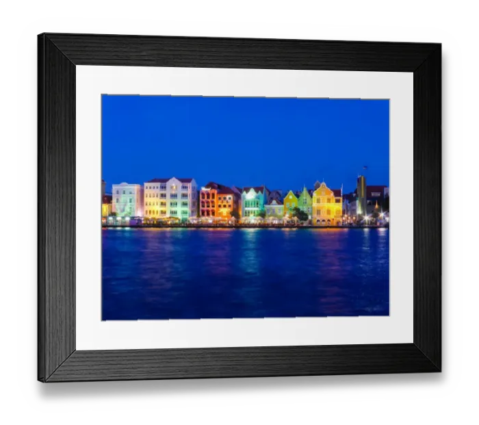 Framed Print : The harbor front of Willemstad, CuraAzao Framed Print : The harbor front of Willemstad, CuraAzao