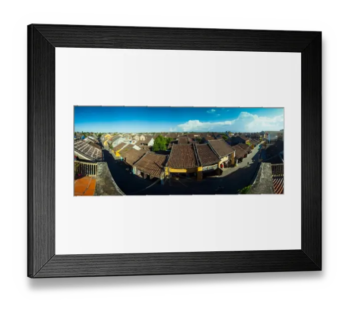 Framed Print : Panorama over Hoi An Old Town Street, Vietnam Framed Print : Panorama over Hoi An Old Town Street, Vietnam