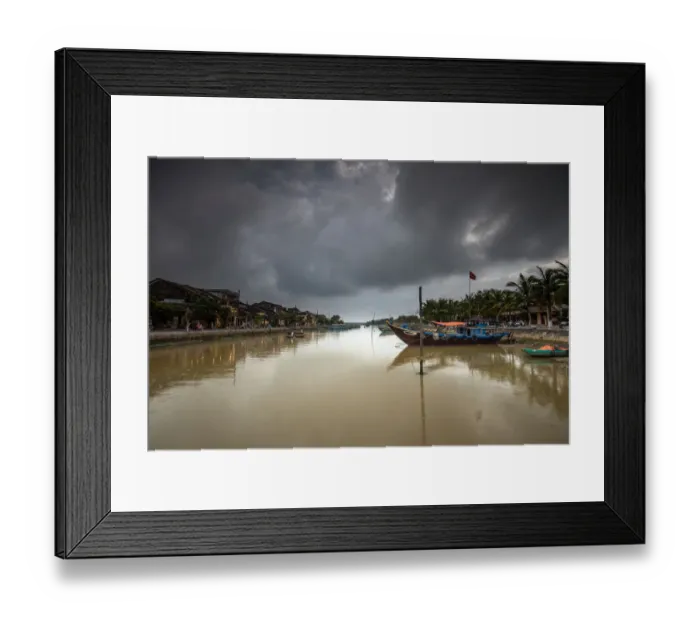 Framed Print : Hoi An Ancient Town on Thu Bon River, Vietnam Framed Print : Hoi An Ancient Town on Thu Bon River, Vietnam