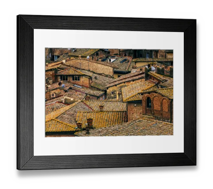 Framed Print : Siena rooftops Framed Print : Siena rooftops