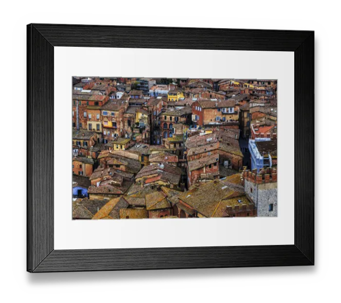 Framed Print : Siena from above Framed Print : Siena from above