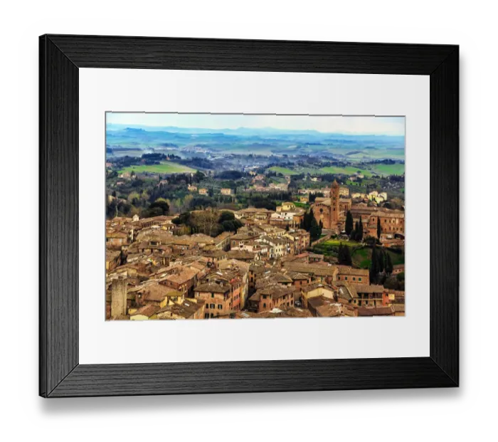 Framed Print : Siena cityscape Framed Print : Siena cityscape