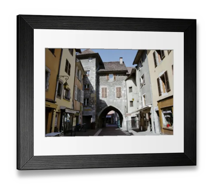 Framed Print : Sepulchre Gate in Annecy, France Framed Print : Sepulchre Gate in Annecy, France