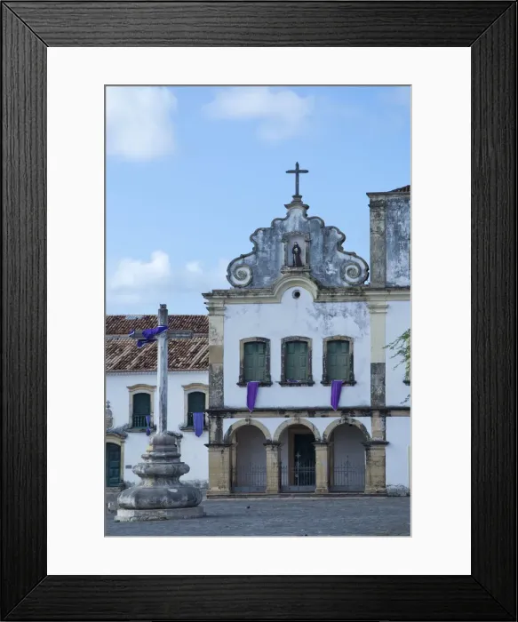 Framed Print : Brazil, Sergipe, Sao Cristovao, Convent of St. Francis and Church of the Holy Cross Framed Print : Brazil, Sergipe, Sao Cristovao, Convent of St. Francis and Church of the Holy Cross