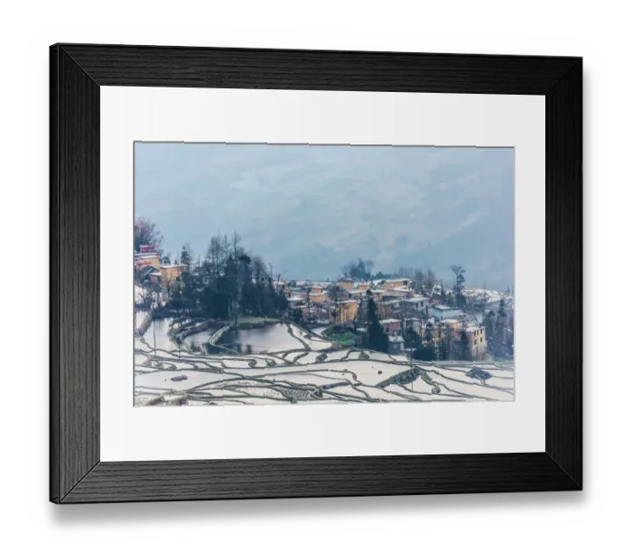 Framed Print : Rice terrace at Yuanyang. Yunnan. China Framed Print : Rice terrace at Yuanyang. Yunnan. China