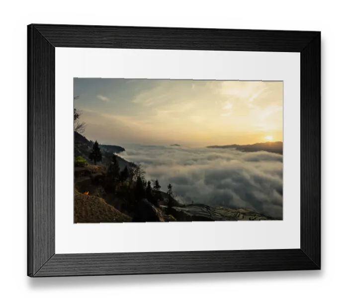 Framed Print : Rice terrace at Yuanyang. Yunnan. China Framed Print : Rice terrace at Yuanyang. Yunnan. China