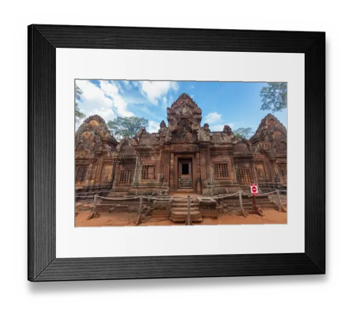 Framed Print : Banteay Srei - Beautiful Cambodian Anceint Temple