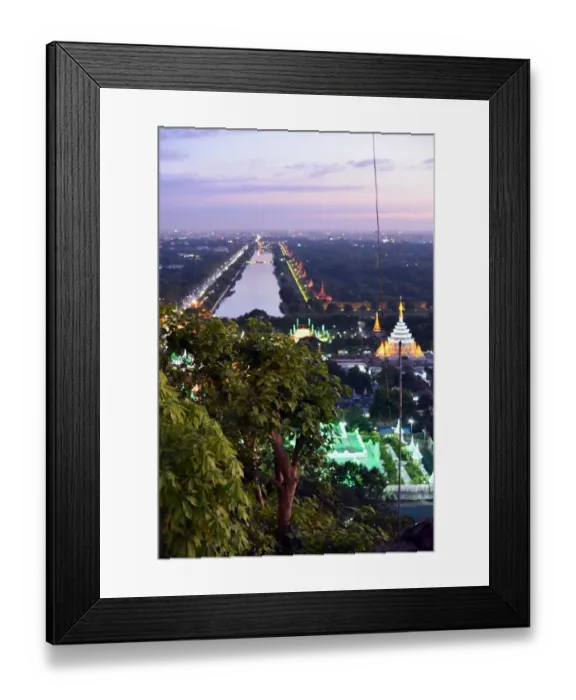 Framed Print : Mandalay by night Framed Print : Mandalay by night