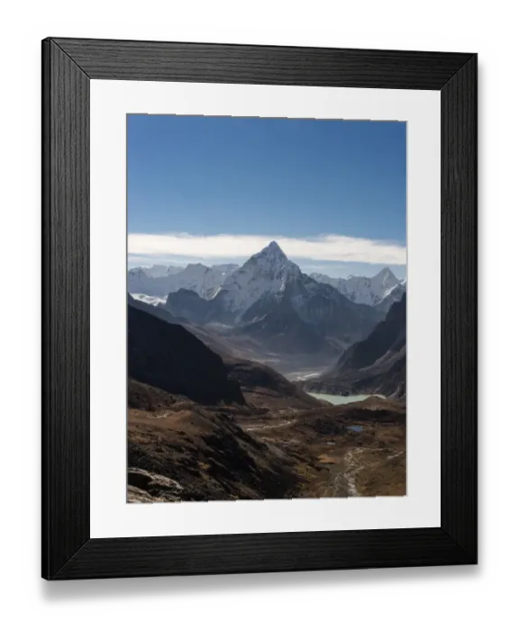 Framed Print : Ama Dablam mountain from Chola pass, Everest region Framed Print : Ama Dablam mountain from Chola pass, Everest region