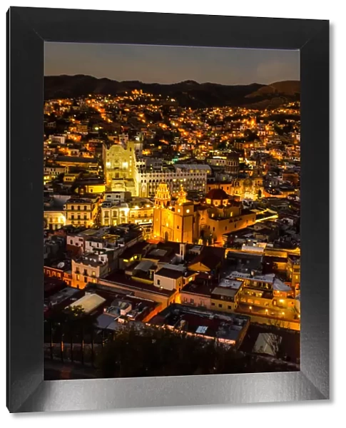 City of Guanajuato, Mexico at night