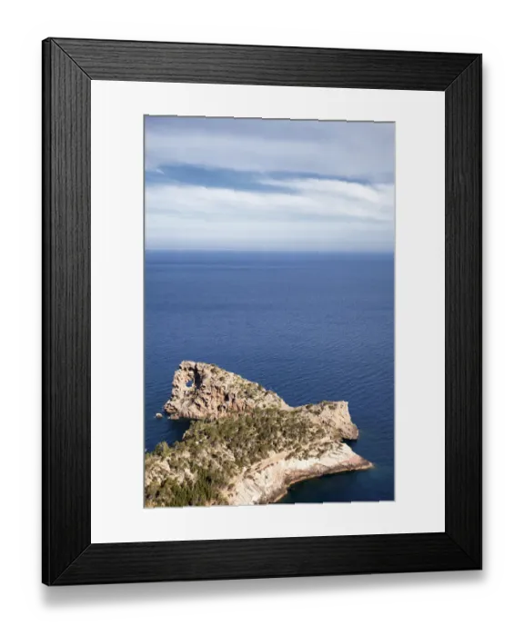 Framed Print : Mallorca coastline around Sa Foradada