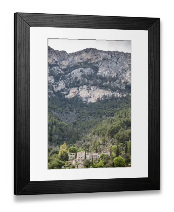 Framed Print : Village of Deia in the Sierra de Tramuntana Framed Print : Village of Deia in the Sierra de Tramuntana